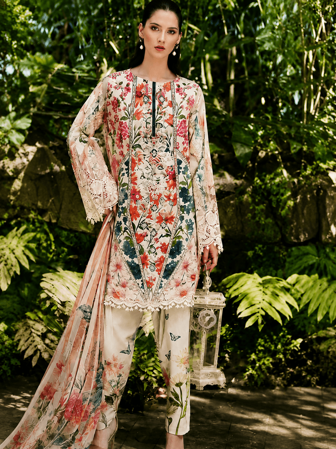 Style A-06 Floral Lawn 3PC Suit